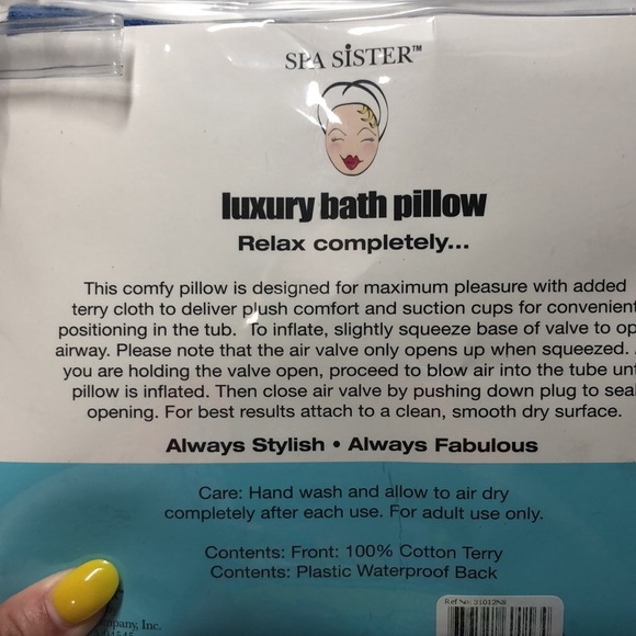 Brand new Spa Sister luxury bath pillow - Picture 4 of 4